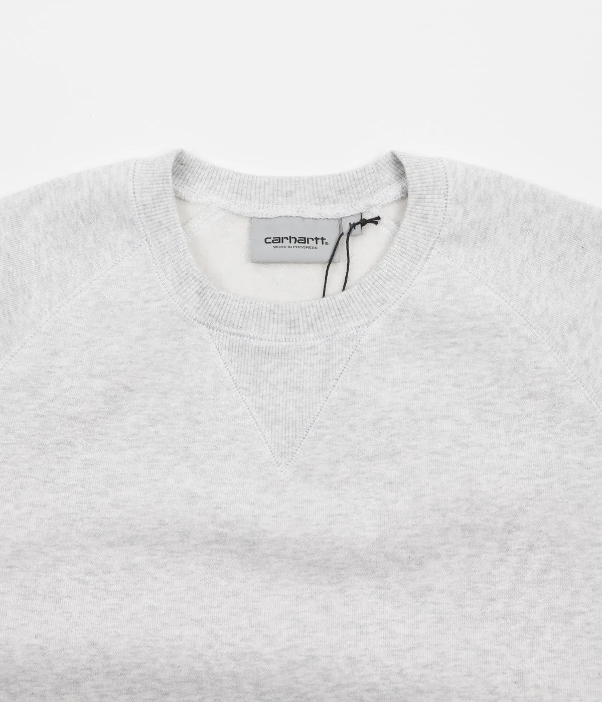 Carhartt Chase Crewneck Sweatshirt - Ash Heather / Gold