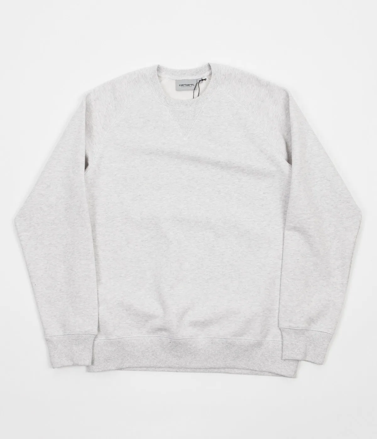 Carhartt Chase Crewneck Sweatshirt - Ash Heather / Gold