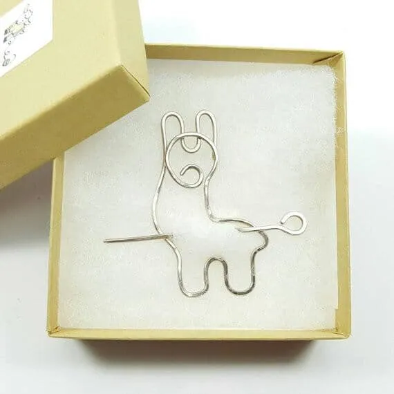 Charm & Secure: Adorable Handcrafted Alpaca Shawl Pin (Copper, Bronze, Nickel)