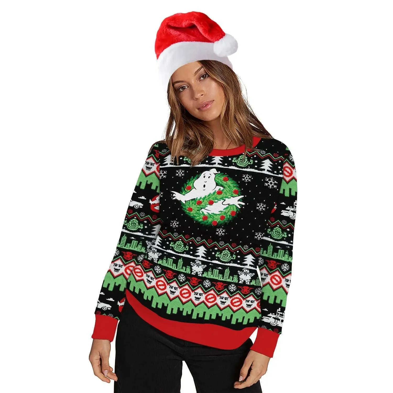 Christmas print sweater | Christmas sweater