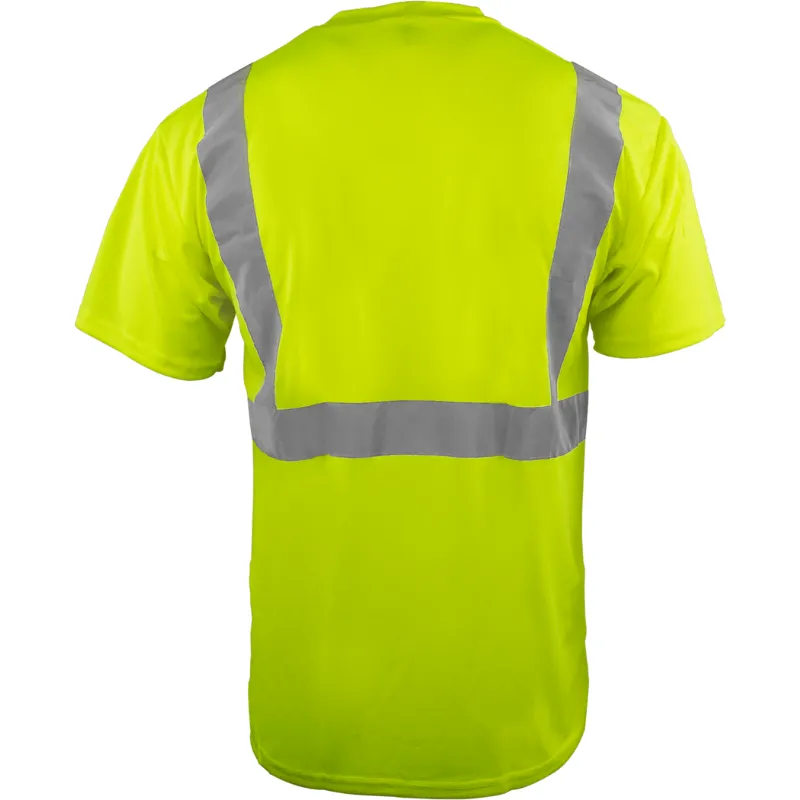 Class 2 Flame Retardant Short Sleeve Shirt (Lime)