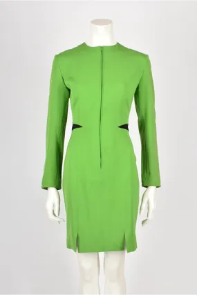 CLAUDE MONTANA GREEN MIDI DRESS