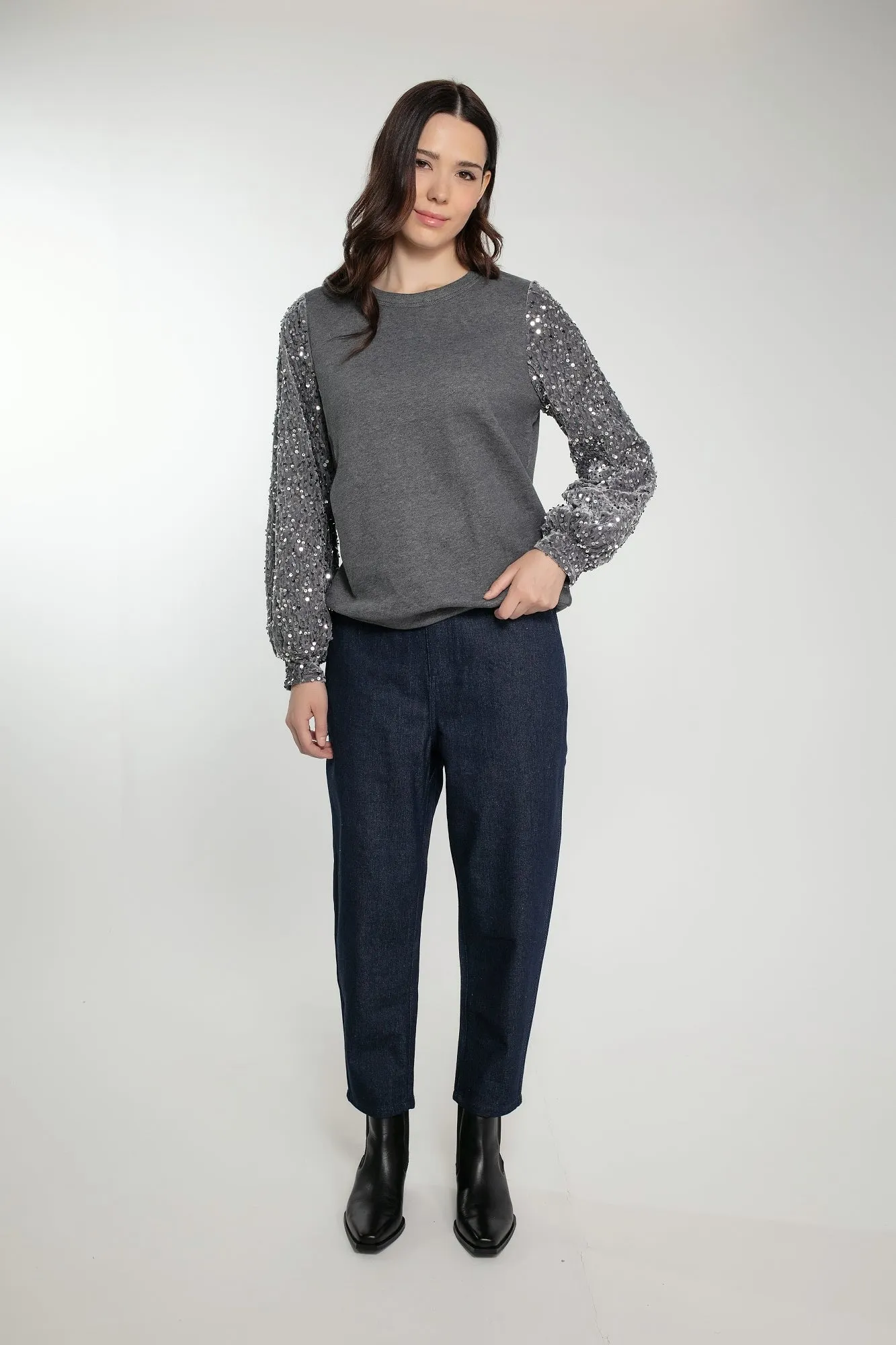 CLIFTON SWEATER IN GREY