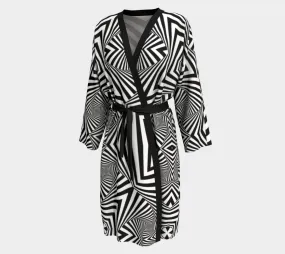 Closed Eye Visuals Peignoir Kimono Robe | Hubert S