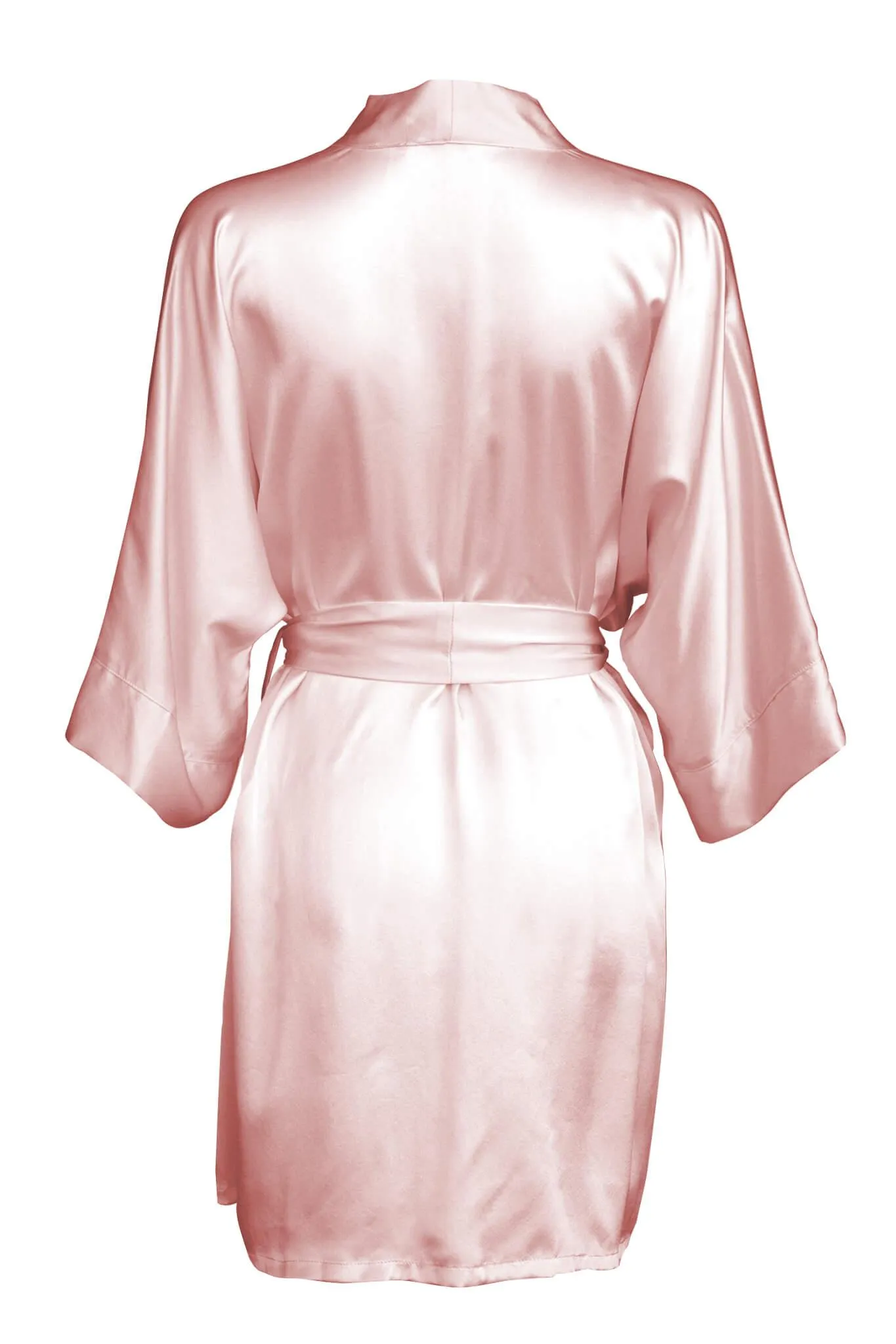 Coral Pink Silk Kimono