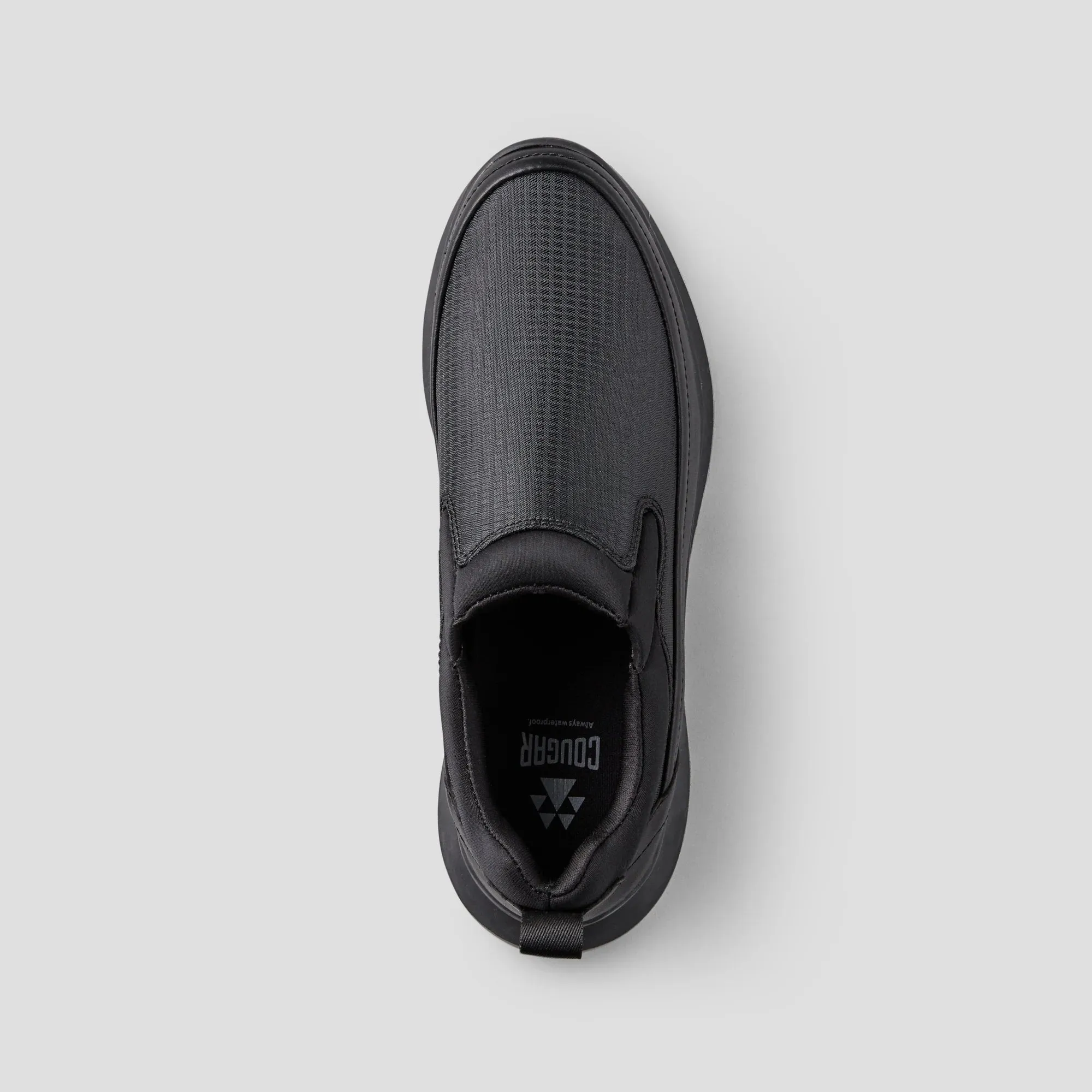 Cougar Women's Rave Nylon Slip-On Waterproof Sneaker Black