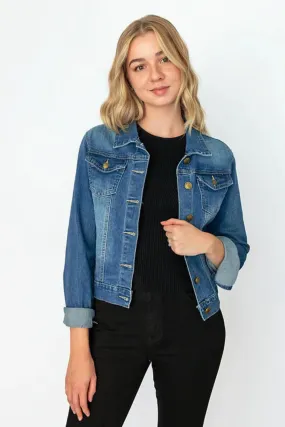 Country Denim Cropped Denim Jacket Denim 8