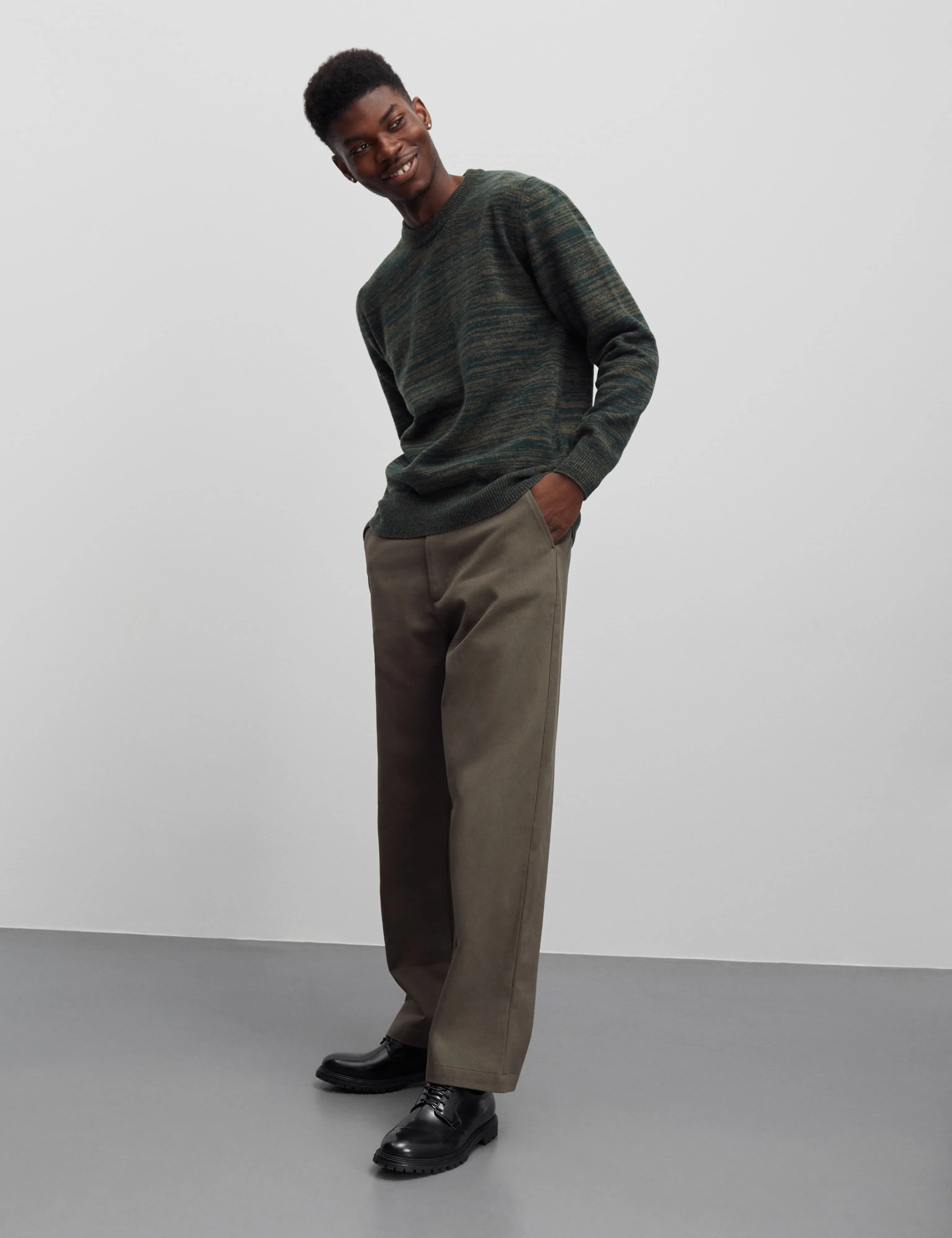 Crisp Twill Silas Pants, Tarmac