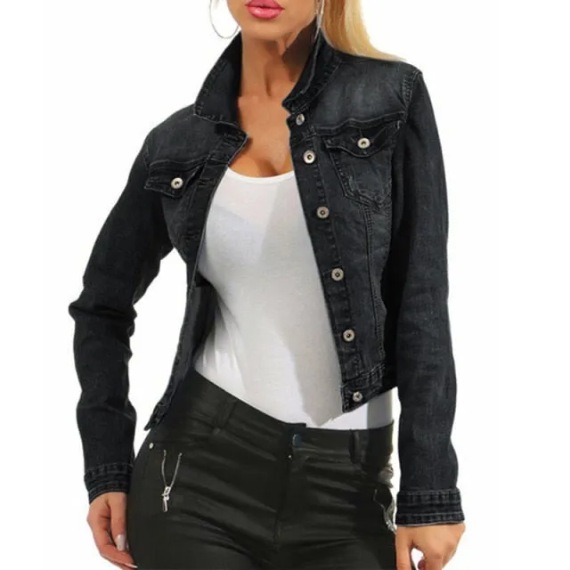 Cropped Denim Jacket | Women Jean Jacket | Denim Trucker Jacket | Women Denim Jacket | Blue Denim Jacket | Short Jean Jacket | Casual Jacket