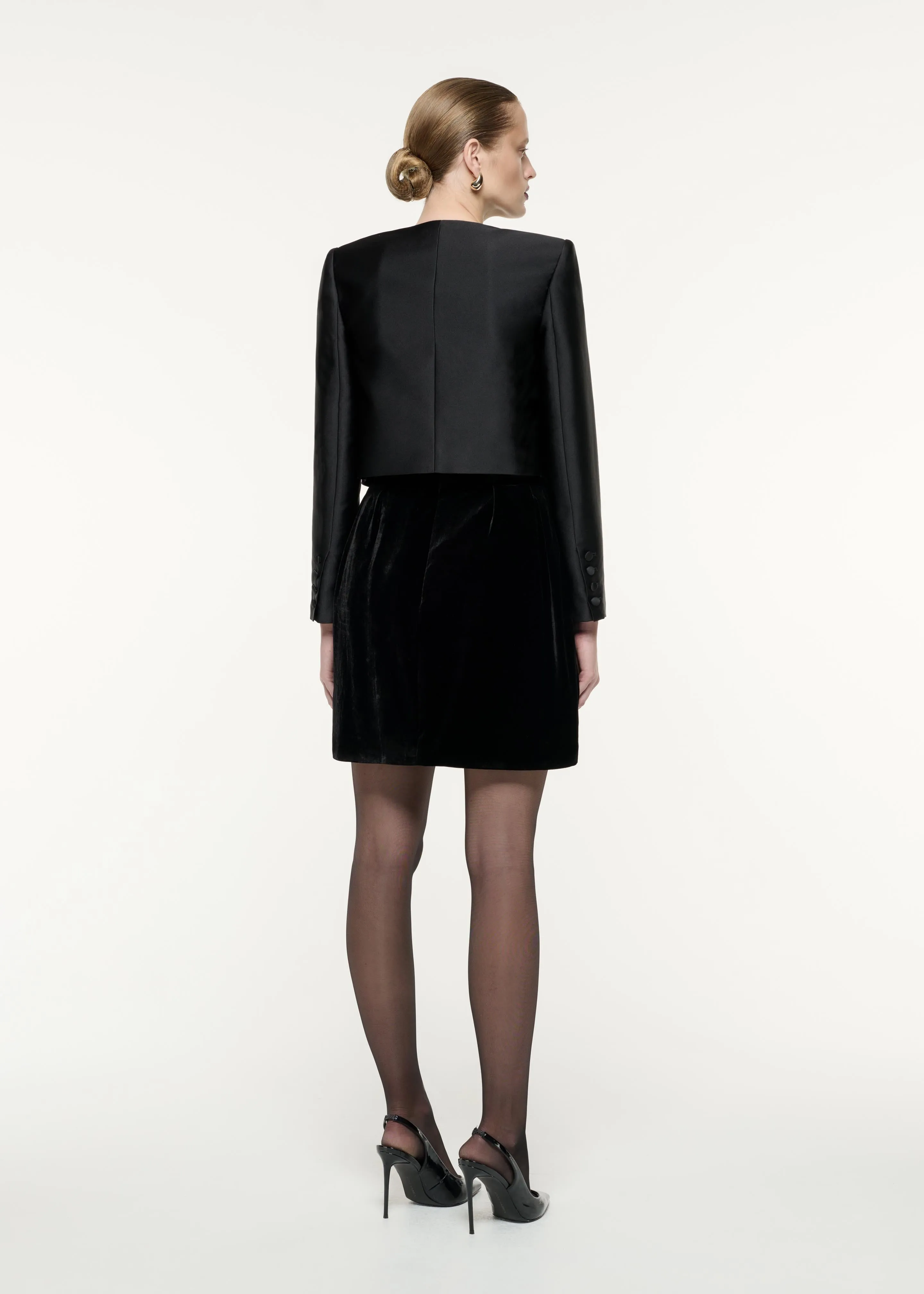 Cropped Taffeta Jacket