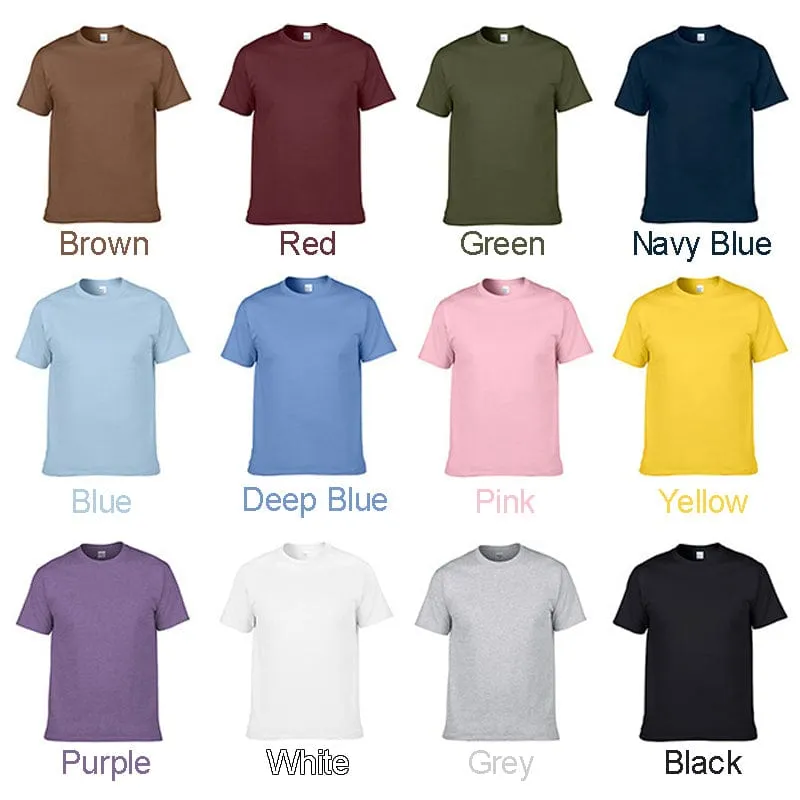 Custom Embroidery&Print T-Shirt Personalised Photo&Text T-shirt Gift for Father's Day