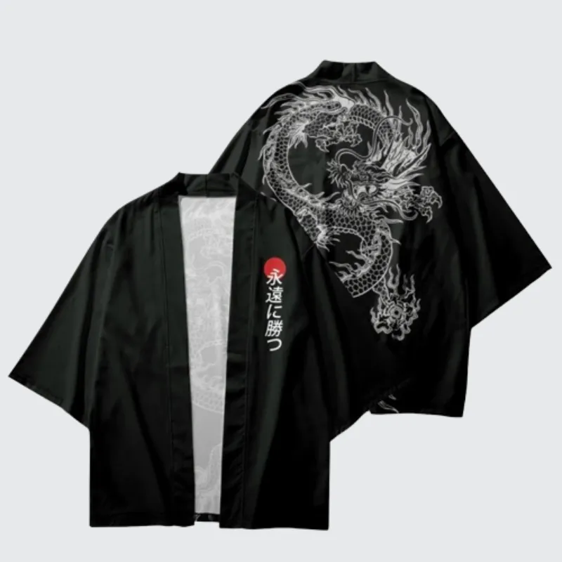 Dragon Kimono White