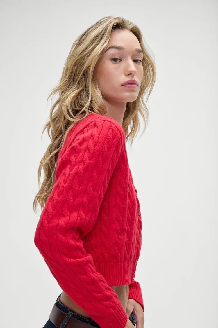 Dudley Cable Knit Cardigan