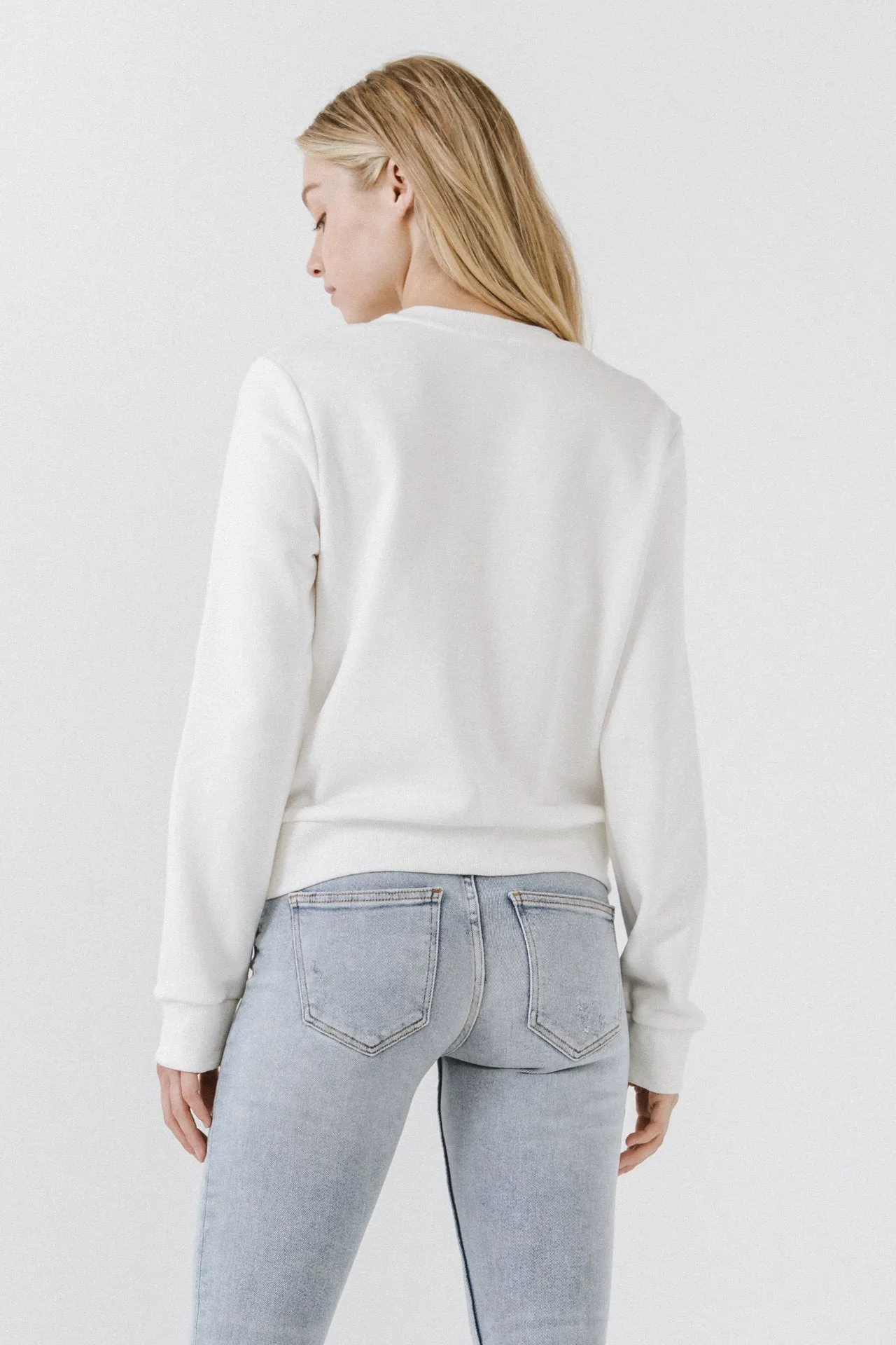 Endless Rose - Beads Lettering Sweatshirt