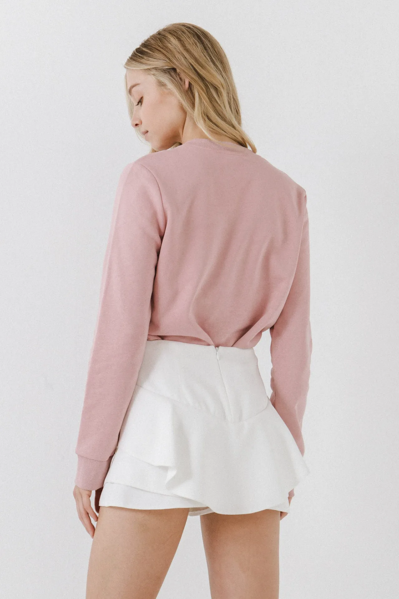 Endless Rose - Beads Lettering Sweatshirt