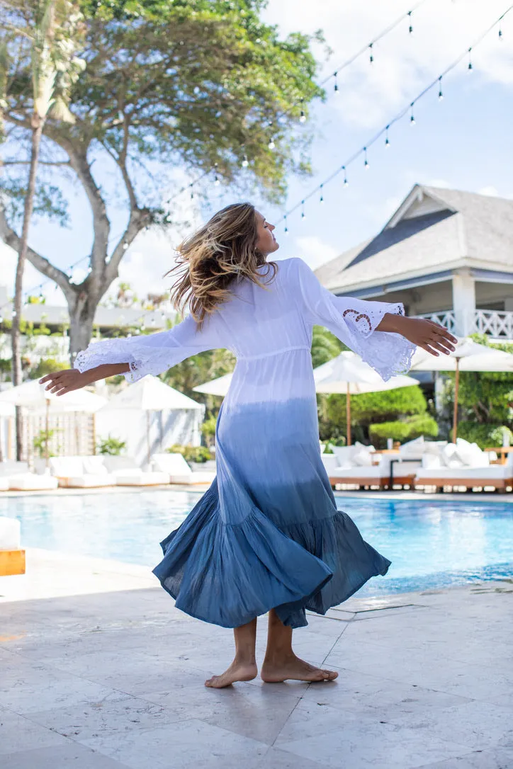 Eyelet Tie Kimono