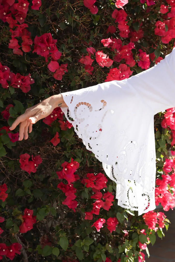 Eyelet Tie Kimono