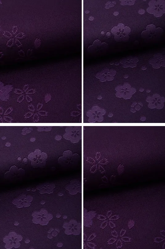 Flat obi belt : Pattern / Deep purple Group