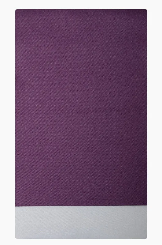 Flat obi belt : Plain / Deep purple and Light gray