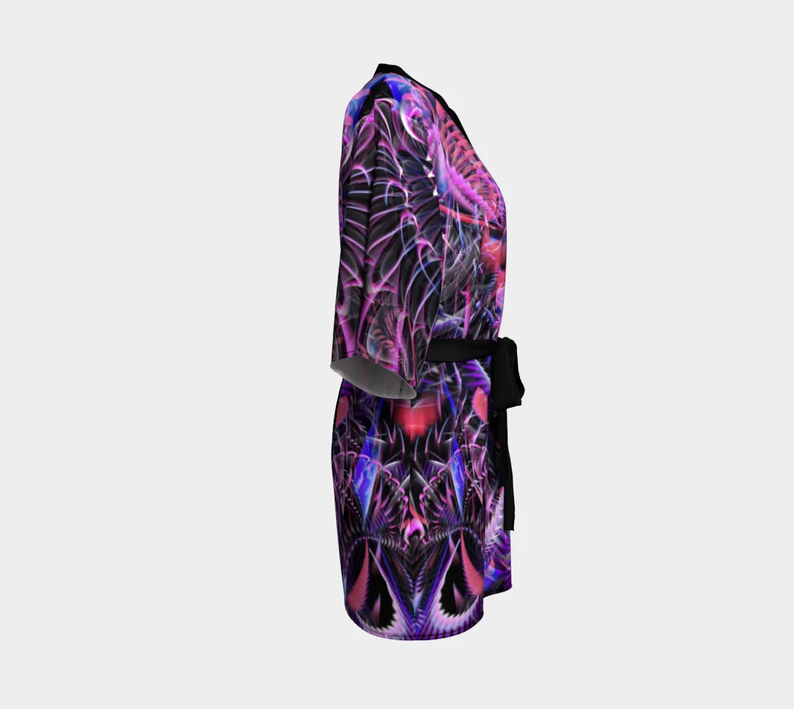FRACTAL ENTANGLEMENT KIMONO ROBE