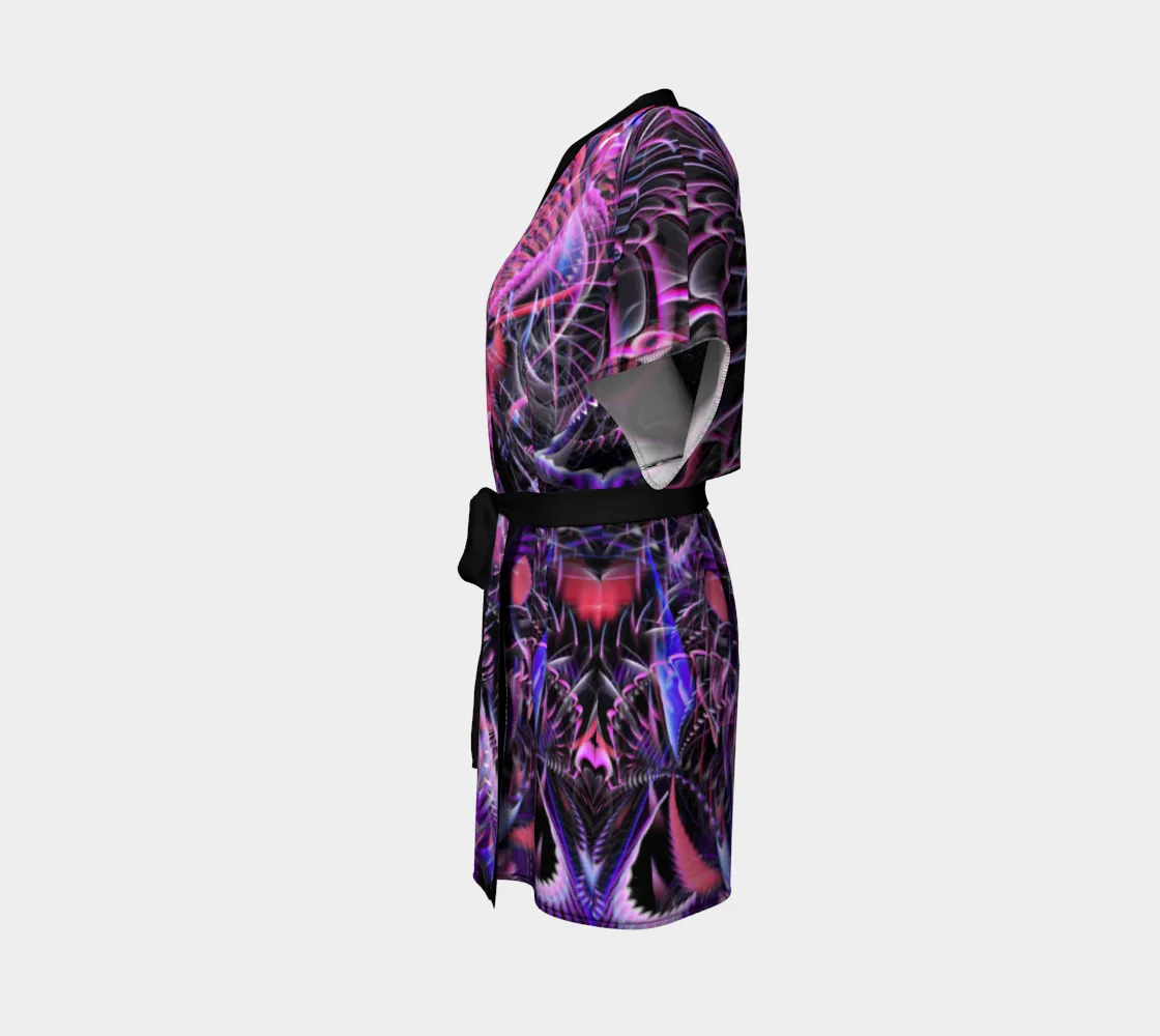 FRACTAL ENTANGLEMENT KIMONO ROBE