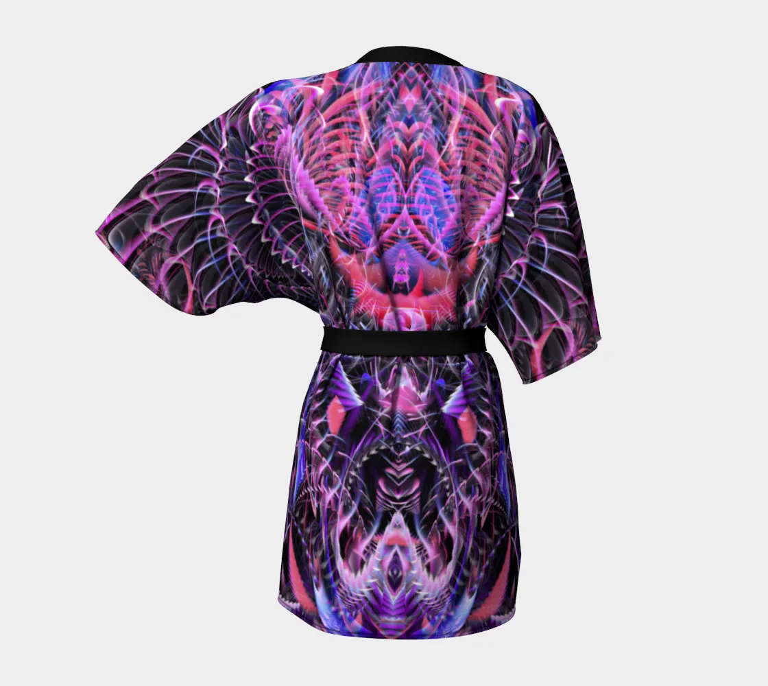 FRACTAL ENTANGLEMENT KIMONO ROBE