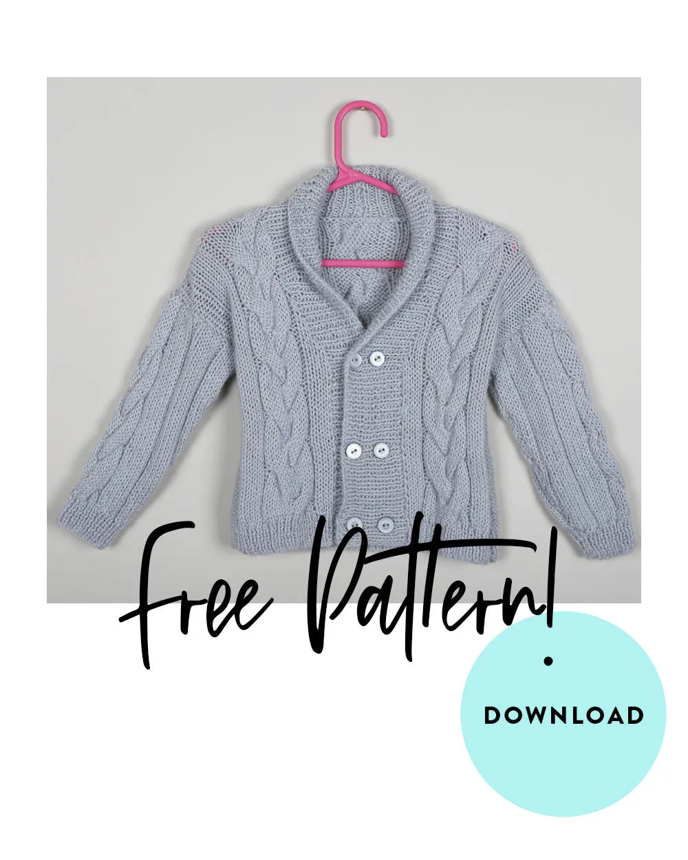 FREE Babies Double Breasted Jacket knitting pattern download 1511