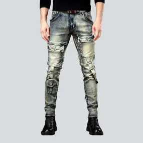 Front flap pocket vintage jeans