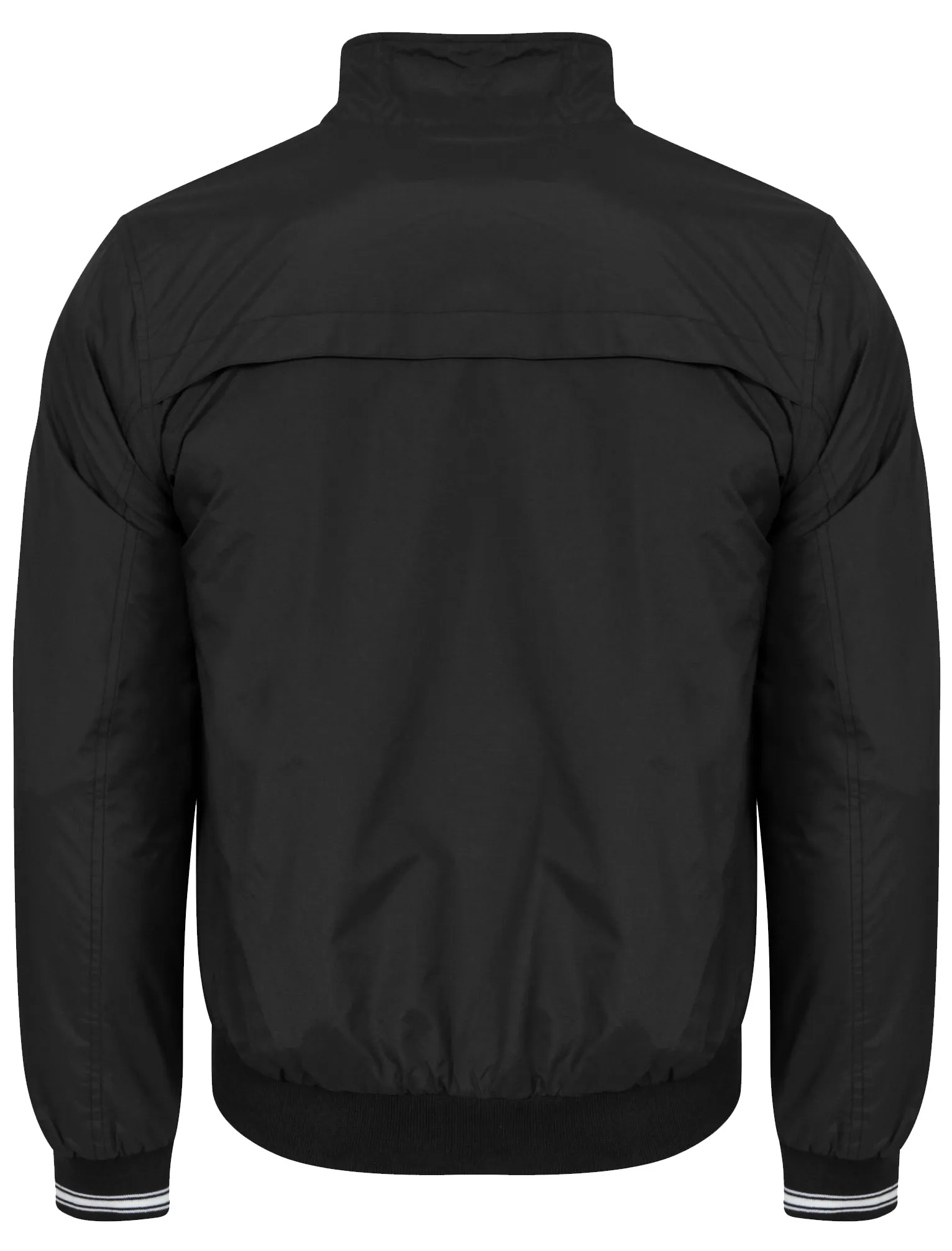 Gadon Zip Through Harrington Jacket in Black  - Le Shark