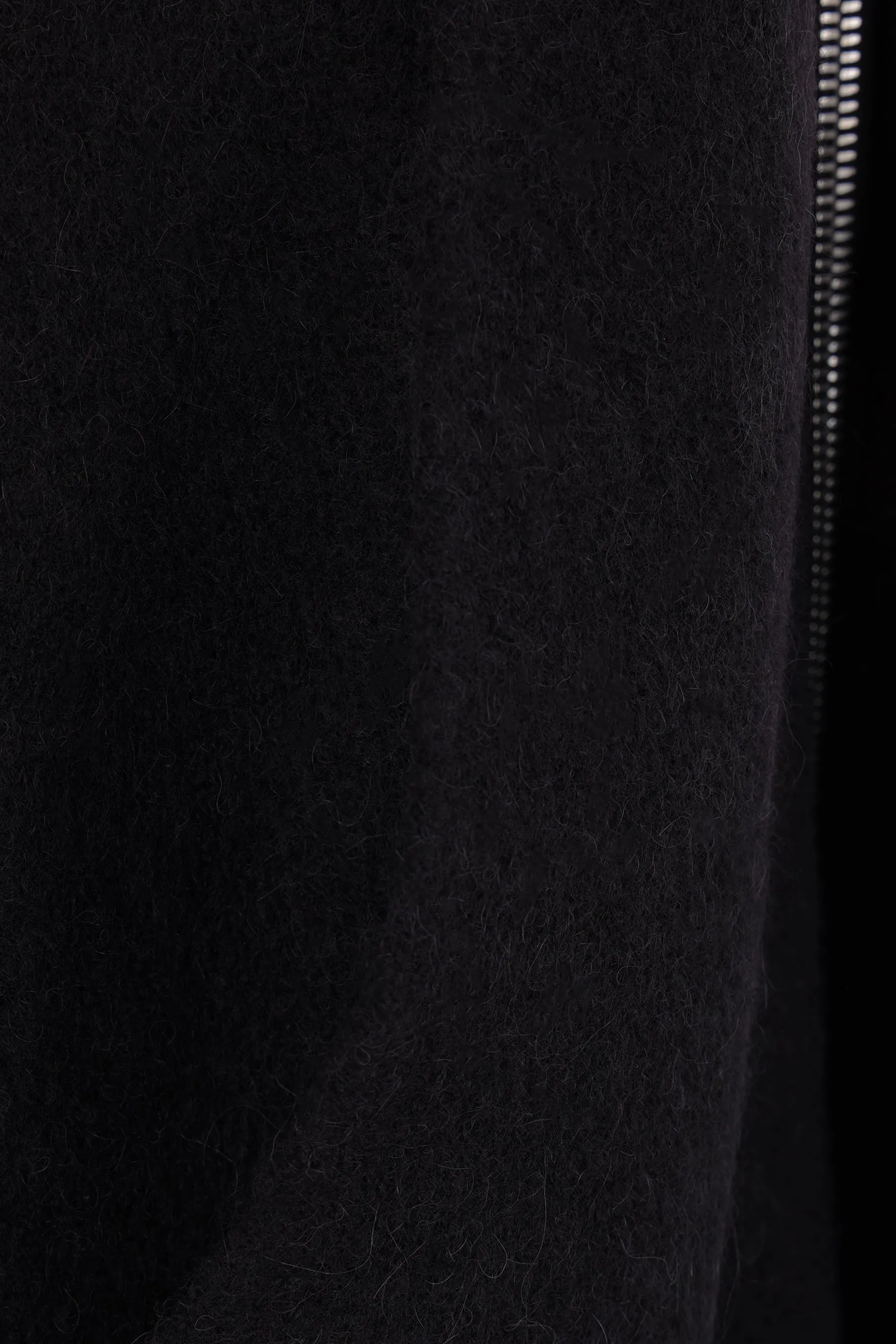 Gimp oversize knit hooded jacket