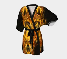 GOLDEN AMULET KIMONO ROBE