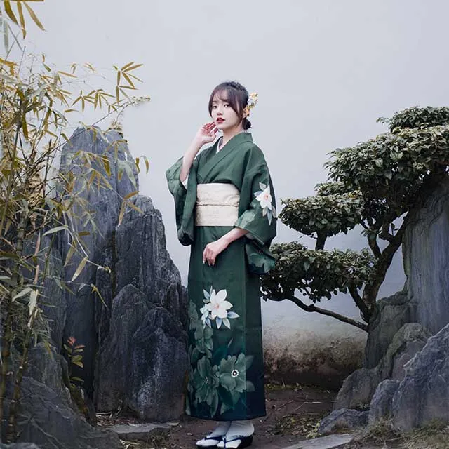 Green Kimono Dress