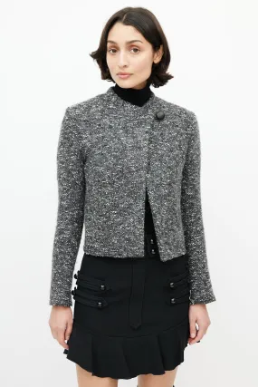 Grey & White Boucle Jacket