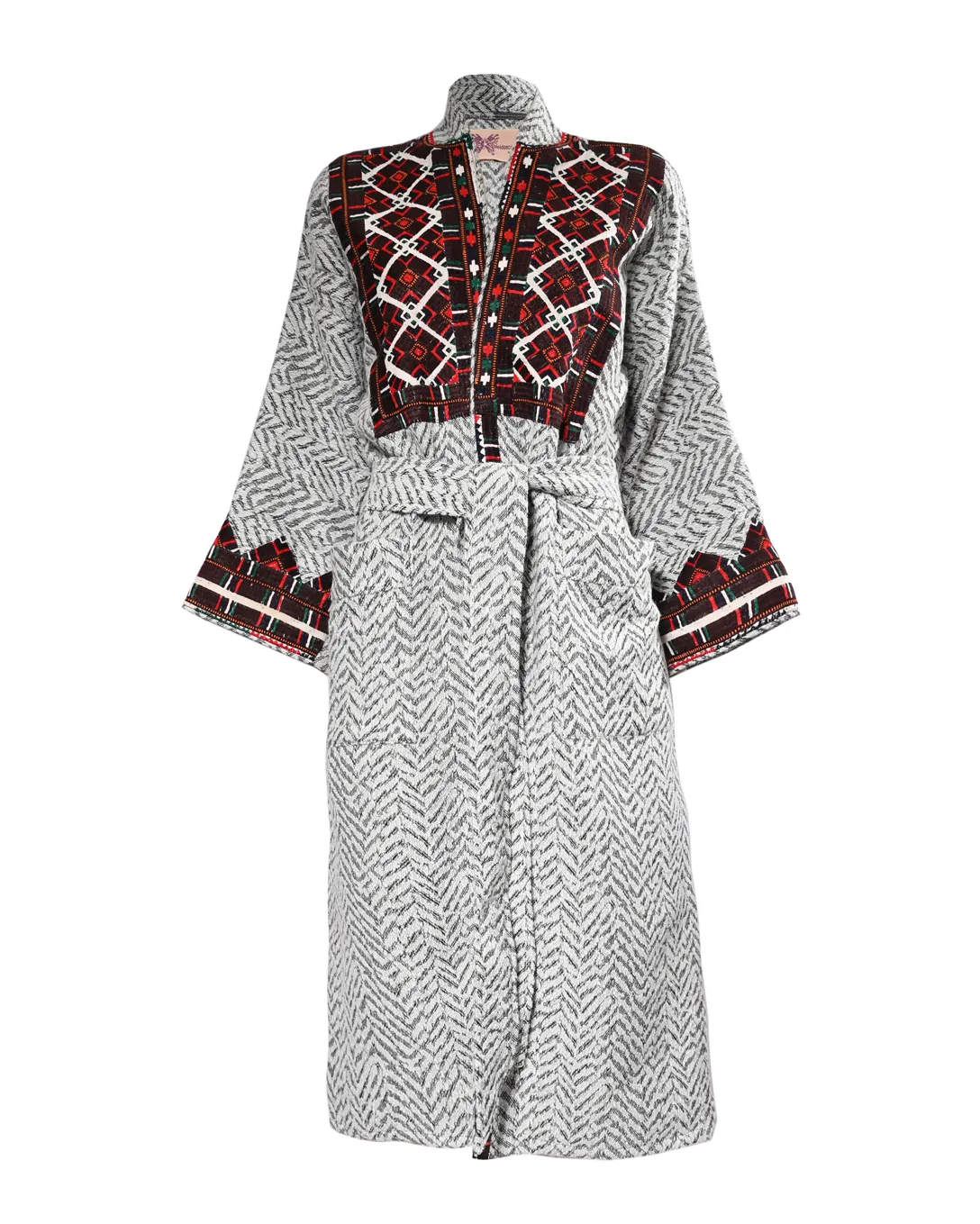 Grey Asia Kimono Abaya