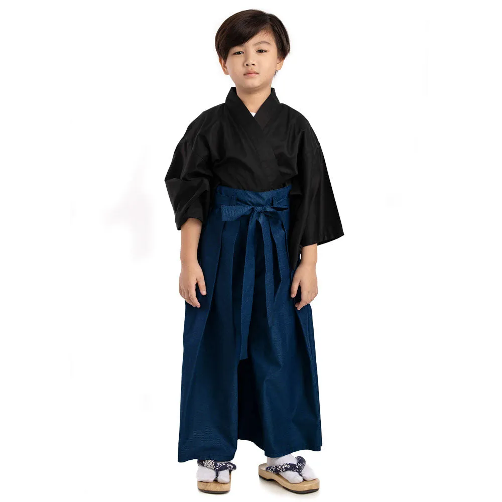 Hagakure Spirit Kimono Hakama Kids Samurai Costume