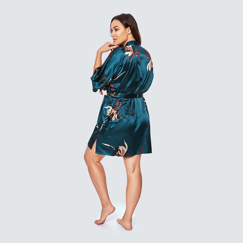 Hana Short Kimono Robe (Plus Size)