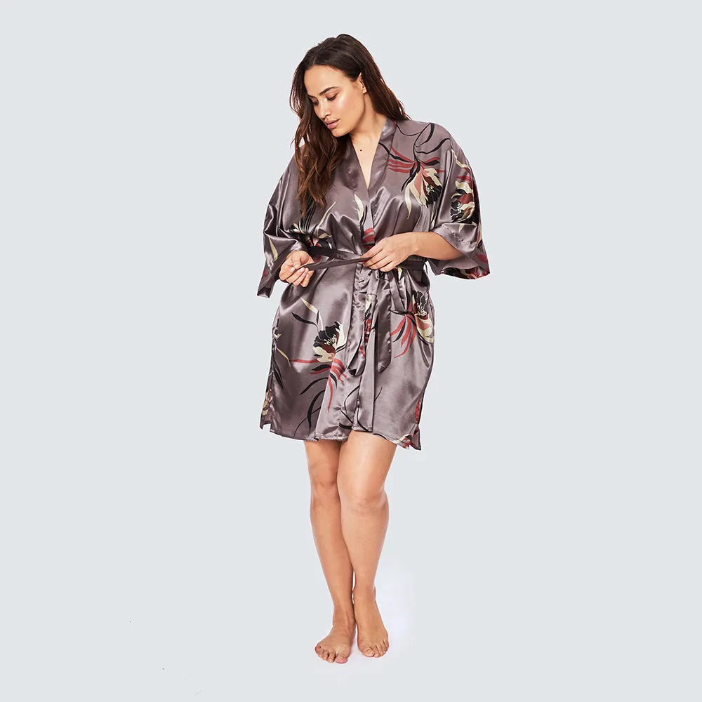Hana Short Kimono Robe (Plus Size)