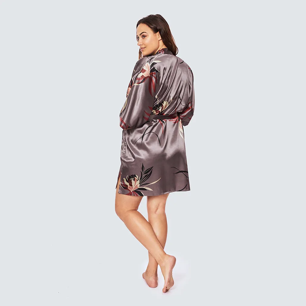 Hana Short Kimono Robe (Plus Size)