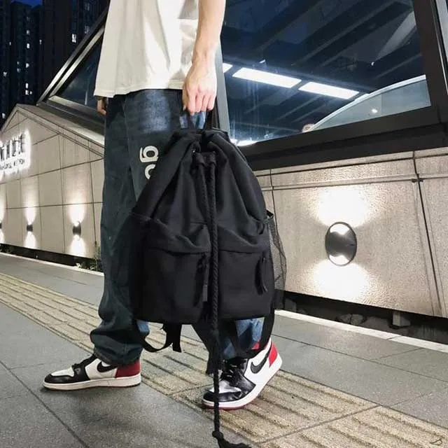 Harajuku Drawstring College Backpack