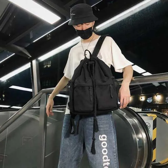 Harajuku Drawstring College Backpack
