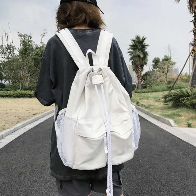 Harajuku Drawstring College Backpack