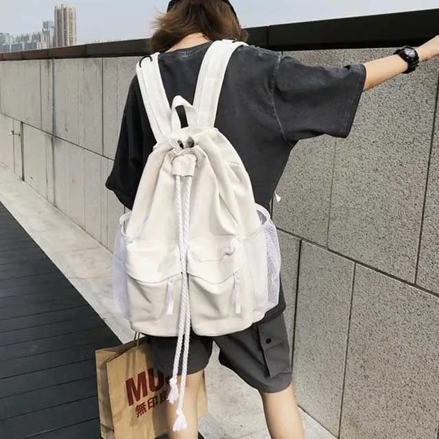 Harajuku Drawstring College Backpack