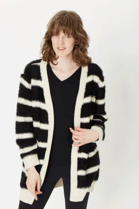 Hazel Cardi in Deep Black/Ivory Stripe