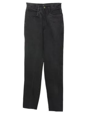 High Waist Black Tapered Jeans - W24 L29