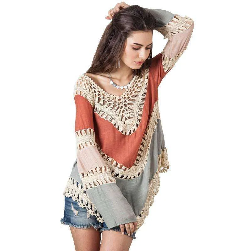 Hippie Kimono Crochet Top