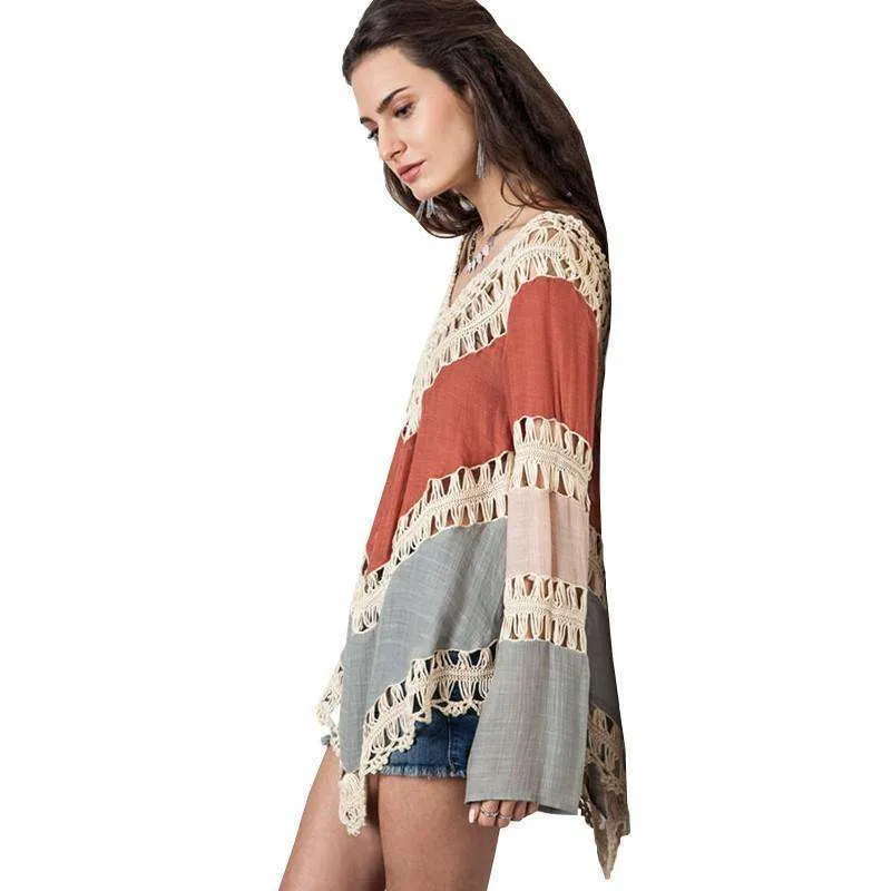 Hippie Kimono Crochet Top