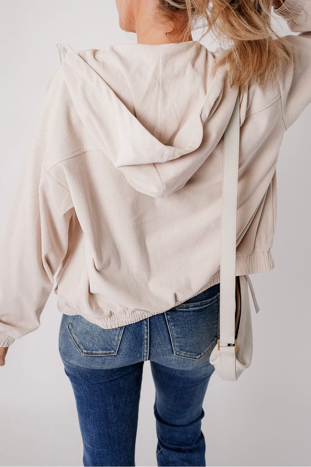 Iris Corduroy Zip Up Jacket