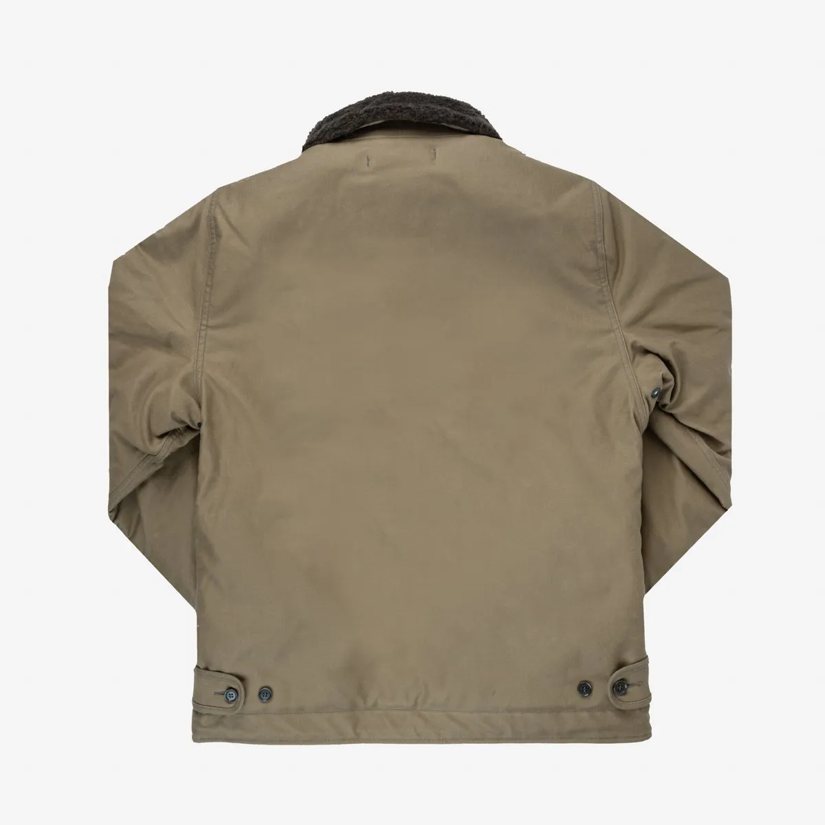 Iron Heart IHM-37-KHA Oiled Whipcord N1 Deck Jacket - Khaki