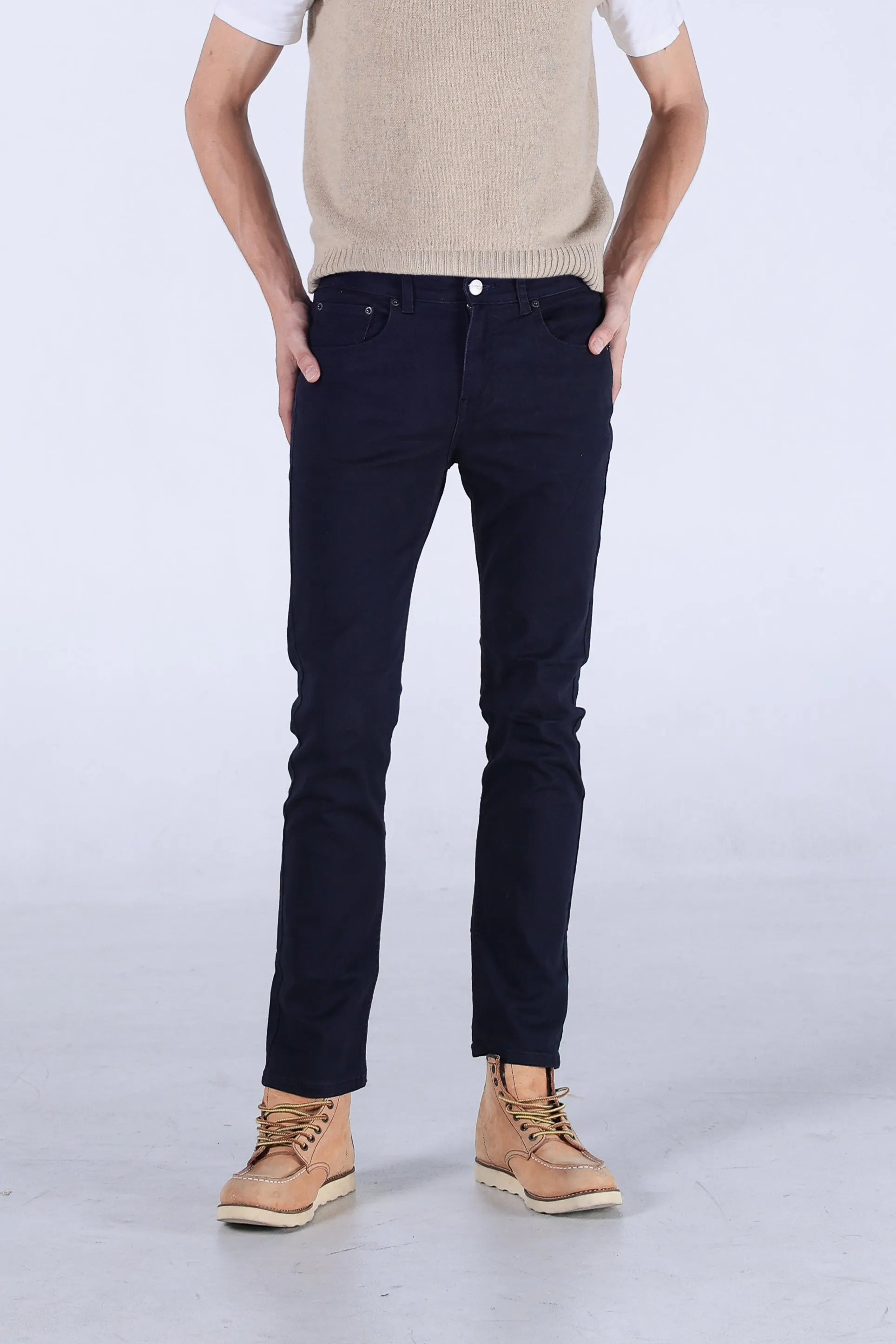 Jack Russel - Men Chino - Klassik J-3006/BLU Slim Fit Blue