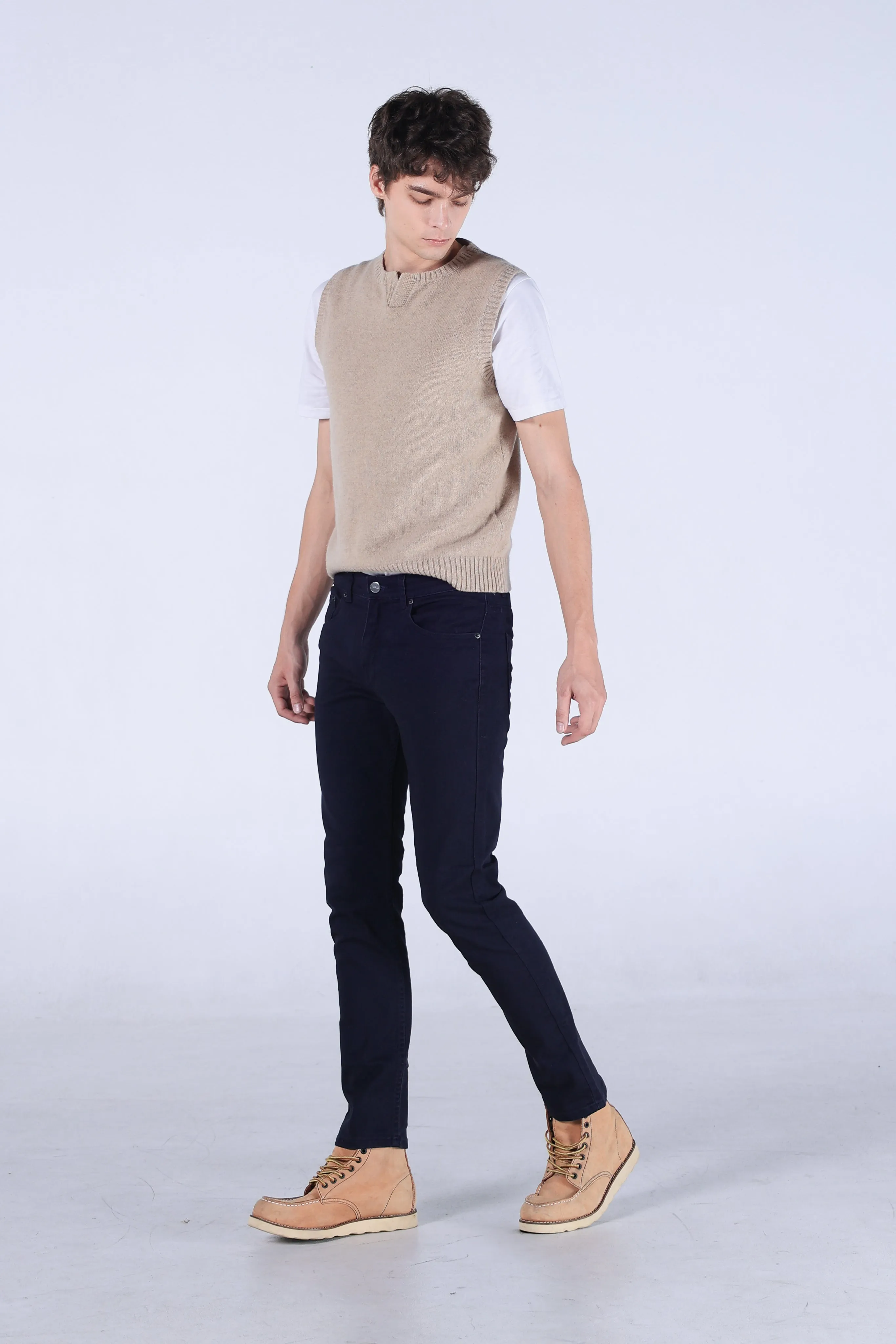 Jack Russel - Men Chino - Klassik J-3006/BLU Slim Fit Blue